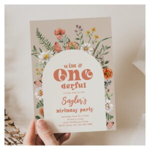 Wild and Onederful Birthday Invitation