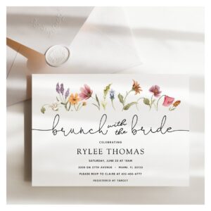 Wildflower Brunch with the Bride Shower Invitation