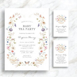 Wildflower Baby Shower Invitation